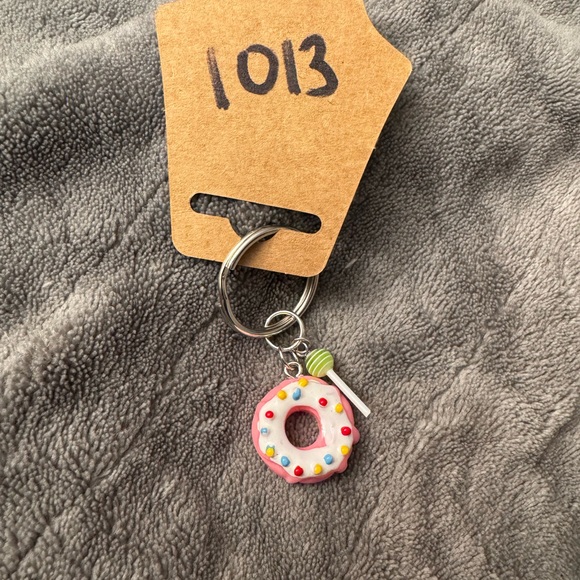 Cute Charm Keychain Donut Lollipop - Picture 1 of 1